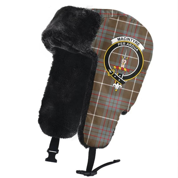 MacIntyre Hunting Weathered Tartan Crest Trapper Hat