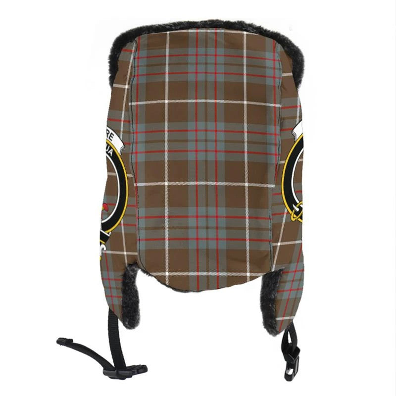 MacIntyre Hunting Weathered Tartan Crest Trapper Hat