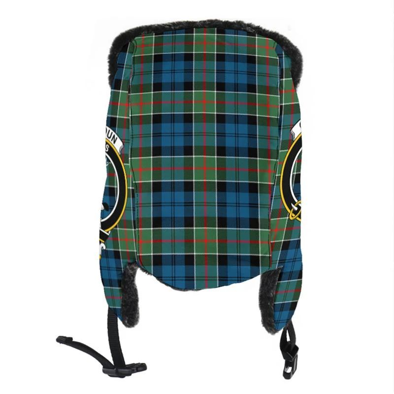 Colquhoun Ancient Tartan Crest Trapper Hat