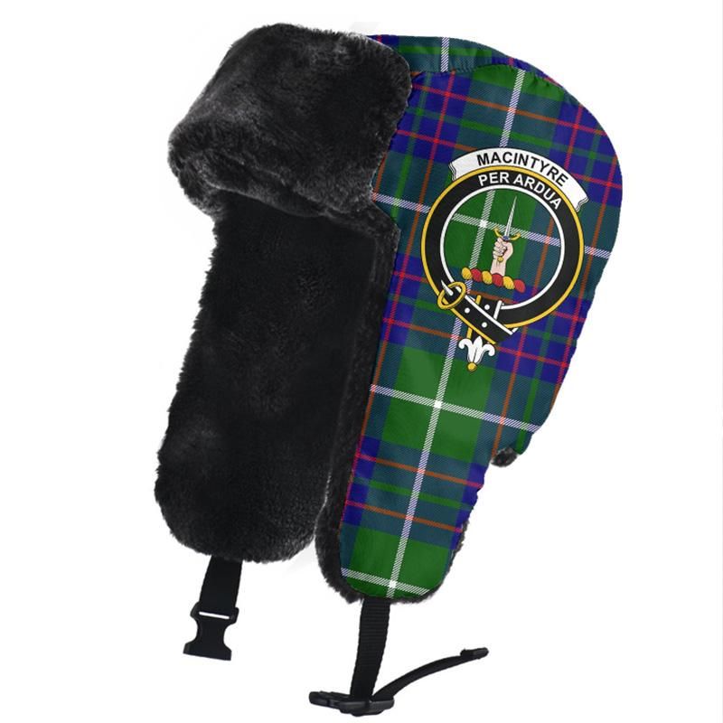 MacIntyre Hunting Modern Tartan Crest Trapper Hat