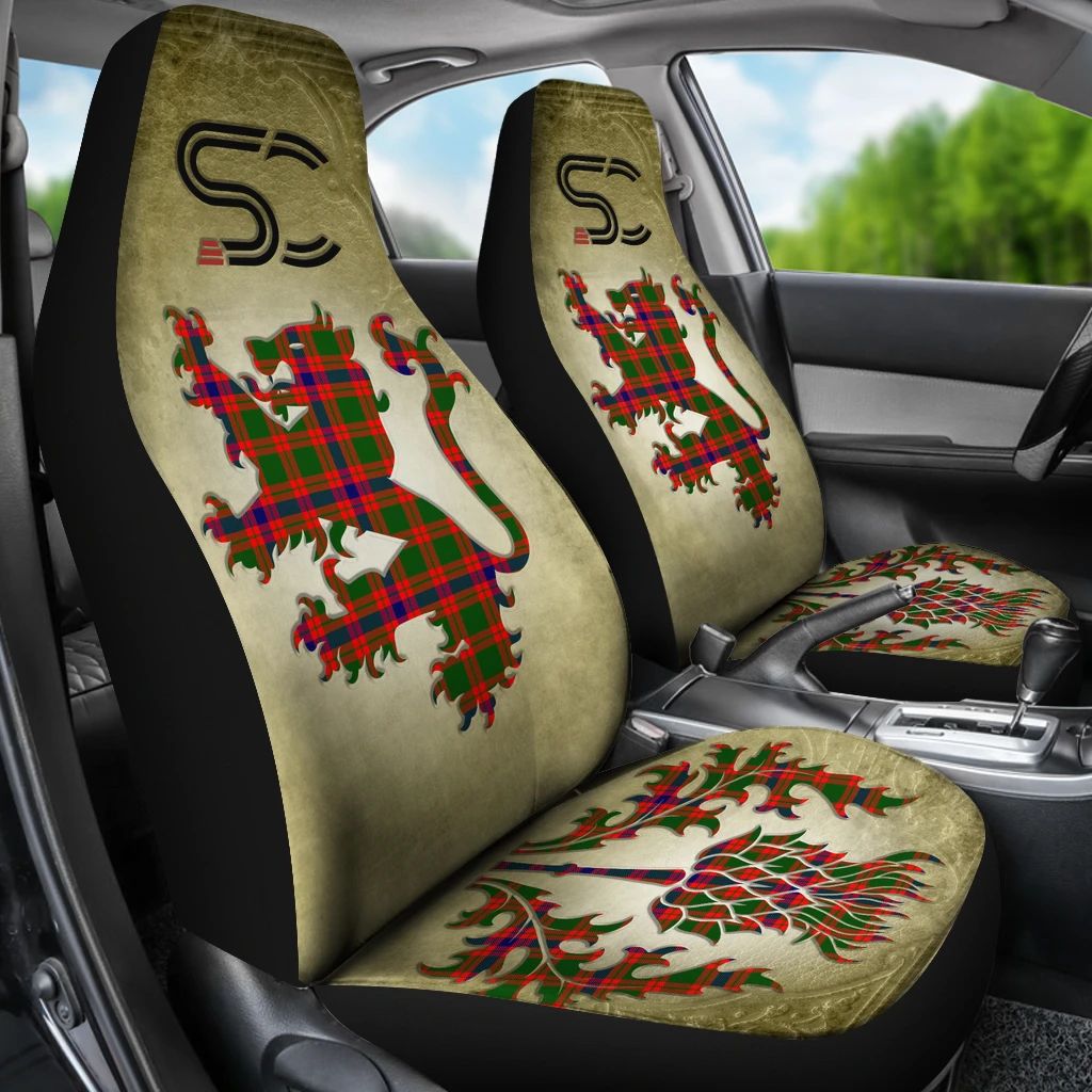 Skene Modern Tartan Car Seat Cover Thistle Special Style