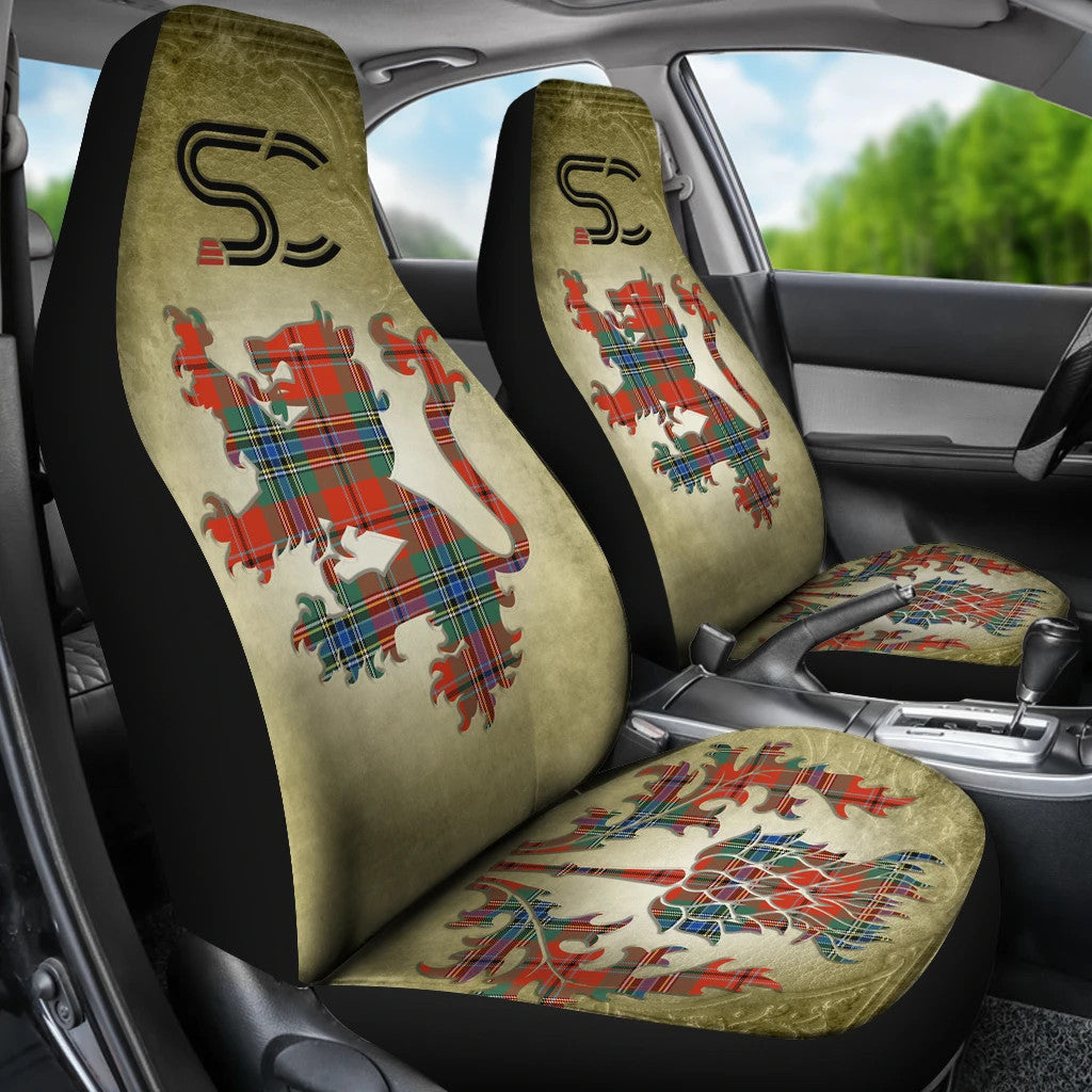 MacLean of Duart Ancient Tartan Car Seat Cover Thistle Special Style