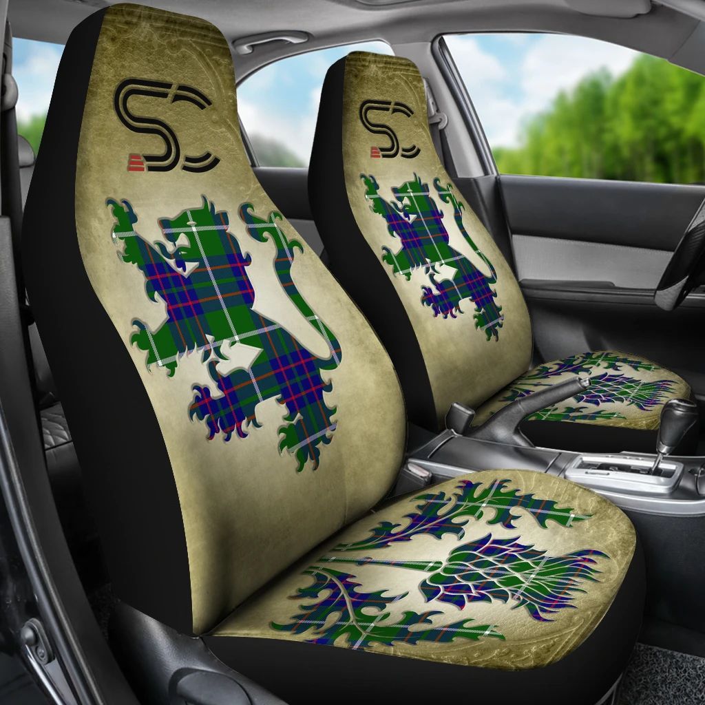 MacIntyre Hunting Modern Tartan Car Seat Cover Thistle Special Style