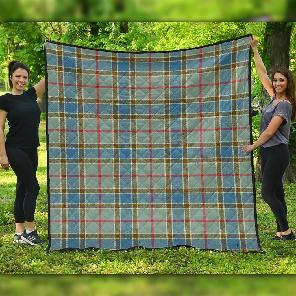 Balfour Blue Tartan Classic Premium Quilt