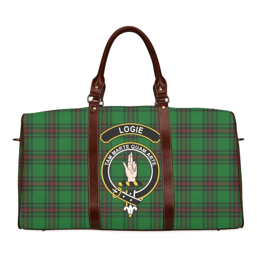 Logie Tartan Crest Travel Bag