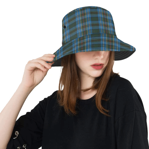 Scottish Tartan Cockburn Modern Clan Bucket Hat