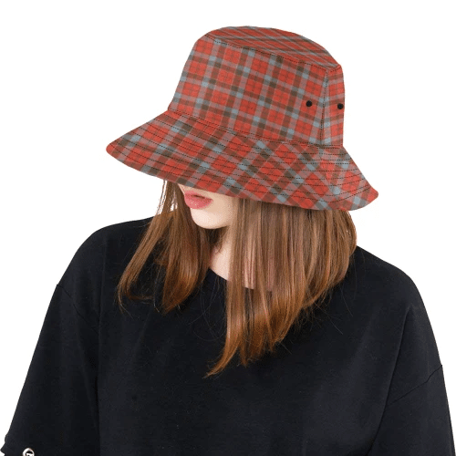 Scottish Tartan Robertson Weathered Clan Bucket Hat