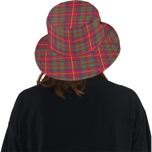 Scottish Tartan Shaw Red Modern Clan Bucket Hat