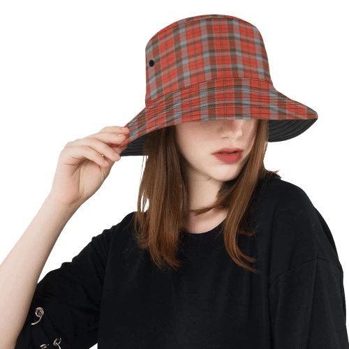 Scottish Tartan Robertson Weathered Clan Bucket Hat