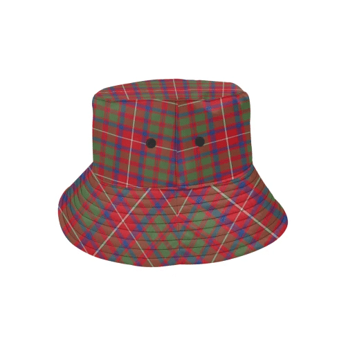 Scottish Tartan Shaw Red Modern Clan Bucket Hat