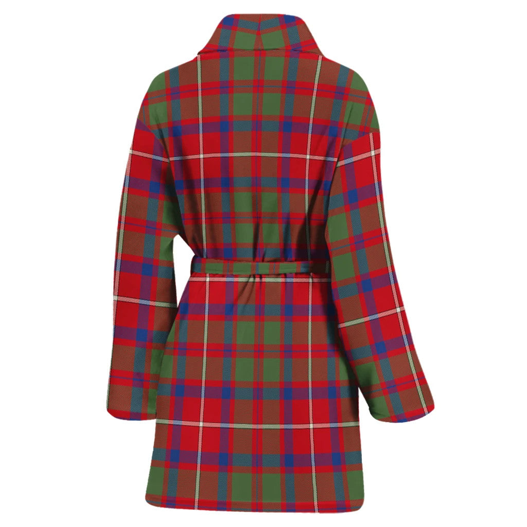 Shaw Red Modern Tartan Classic Bath Robe