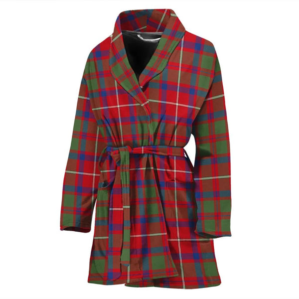 Shaw Red Modern Tartan Classic Bath Robe