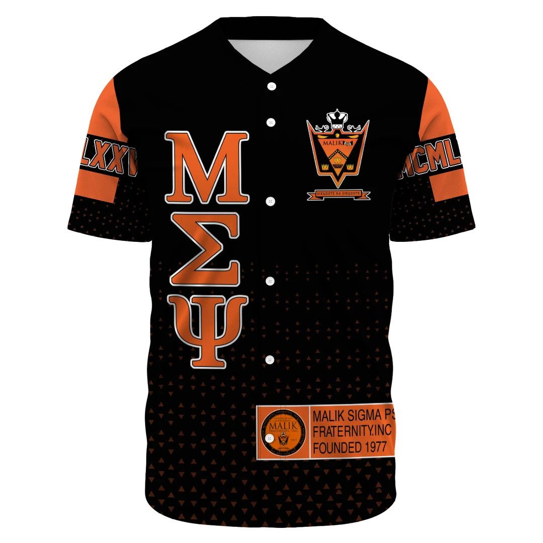 Baseball Jersey - MCM Malik Sigma Psi Baseball Jerseys A31