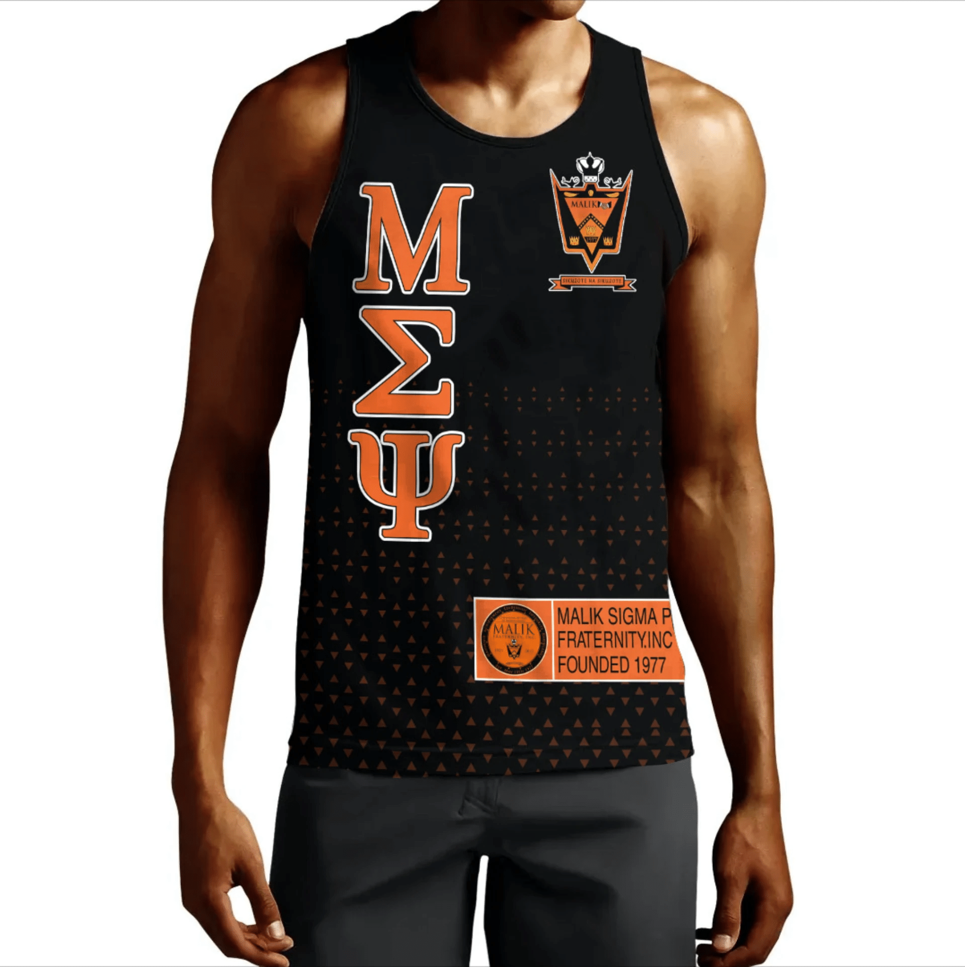 Tank Top - MCM Malik Sigma Psi Tank Top