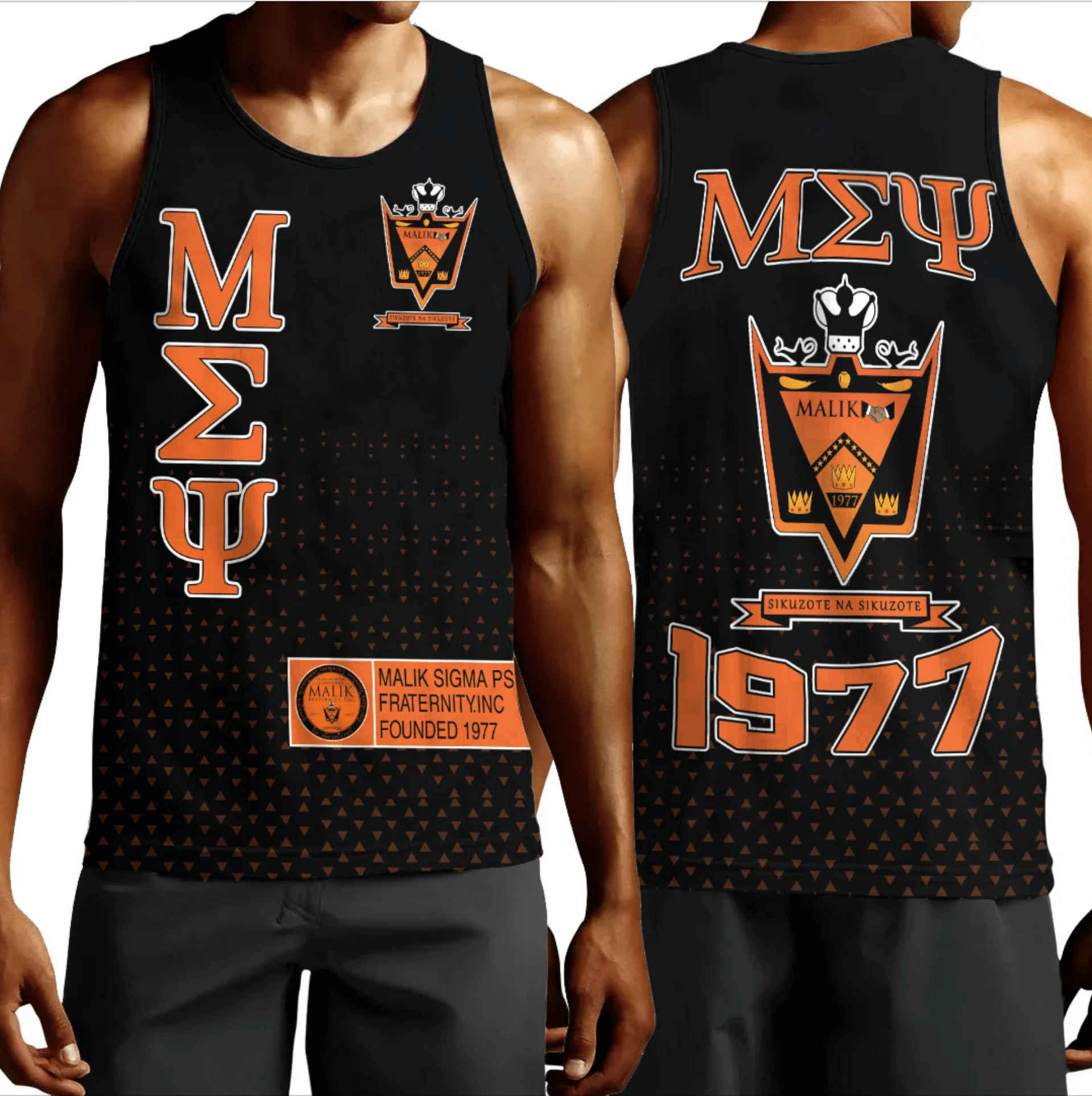 Tank Top - MCM Malik Sigma Psi Tank Top