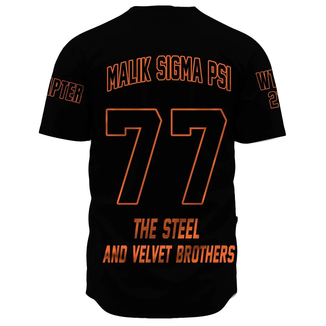 (Custom) Baseball Jersey - Malik Sigma Psi Baseball Jerseys A31