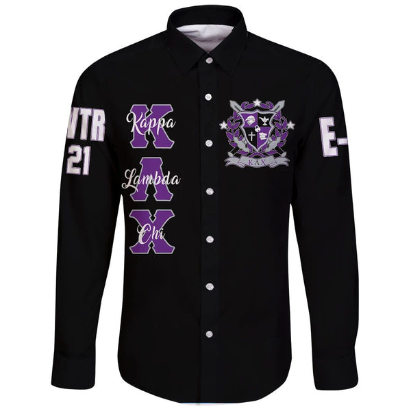 Shirt - (Custom) Kappa Lambda Chi Long Sleeve Button Shirt