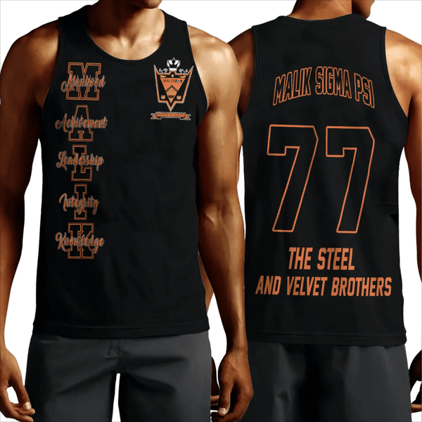 (Custom) Tank Top - Malik Sigma Psi Tank Top