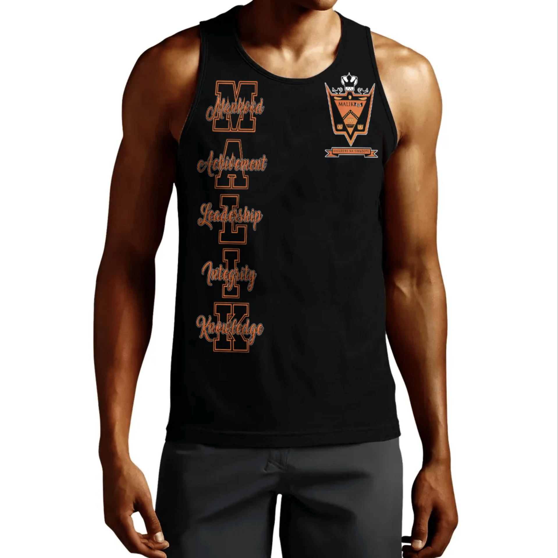 (Custom) Tank Top - Malik Sigma Psi Tank Top