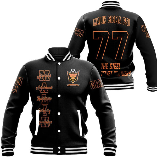 Jacket - (Custom) Malik Sigma Psi Baseball Jackets