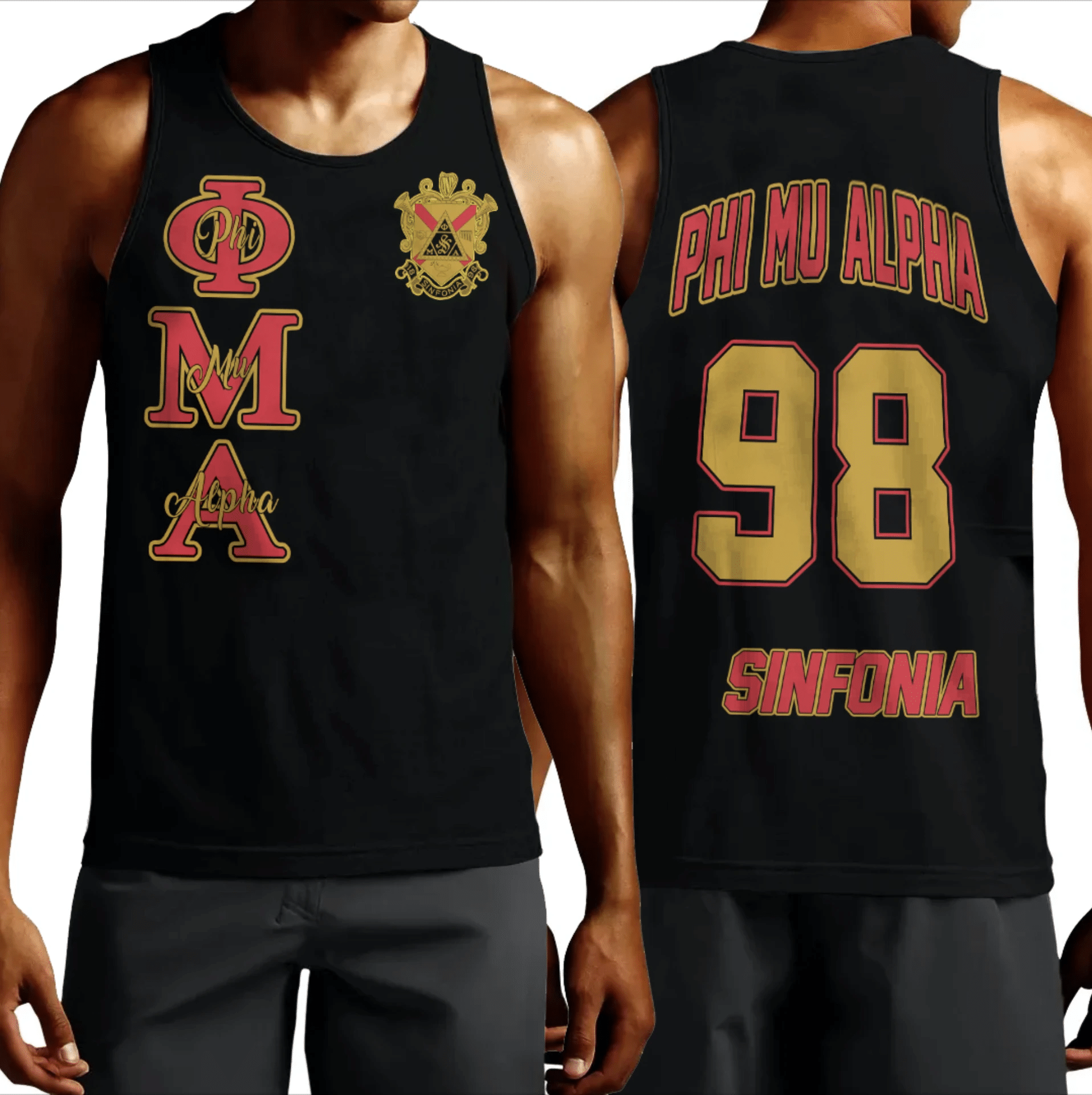 (Custom) Tank Top - Phi Mu Alpha Tank Top