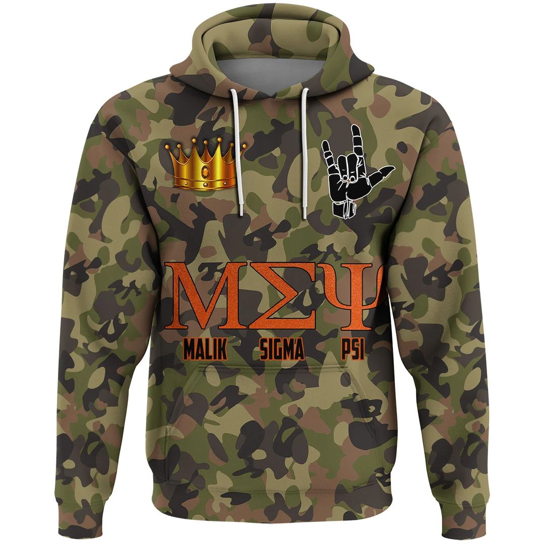 Hoodie - Malik Sigma Psi Camo Hoodie