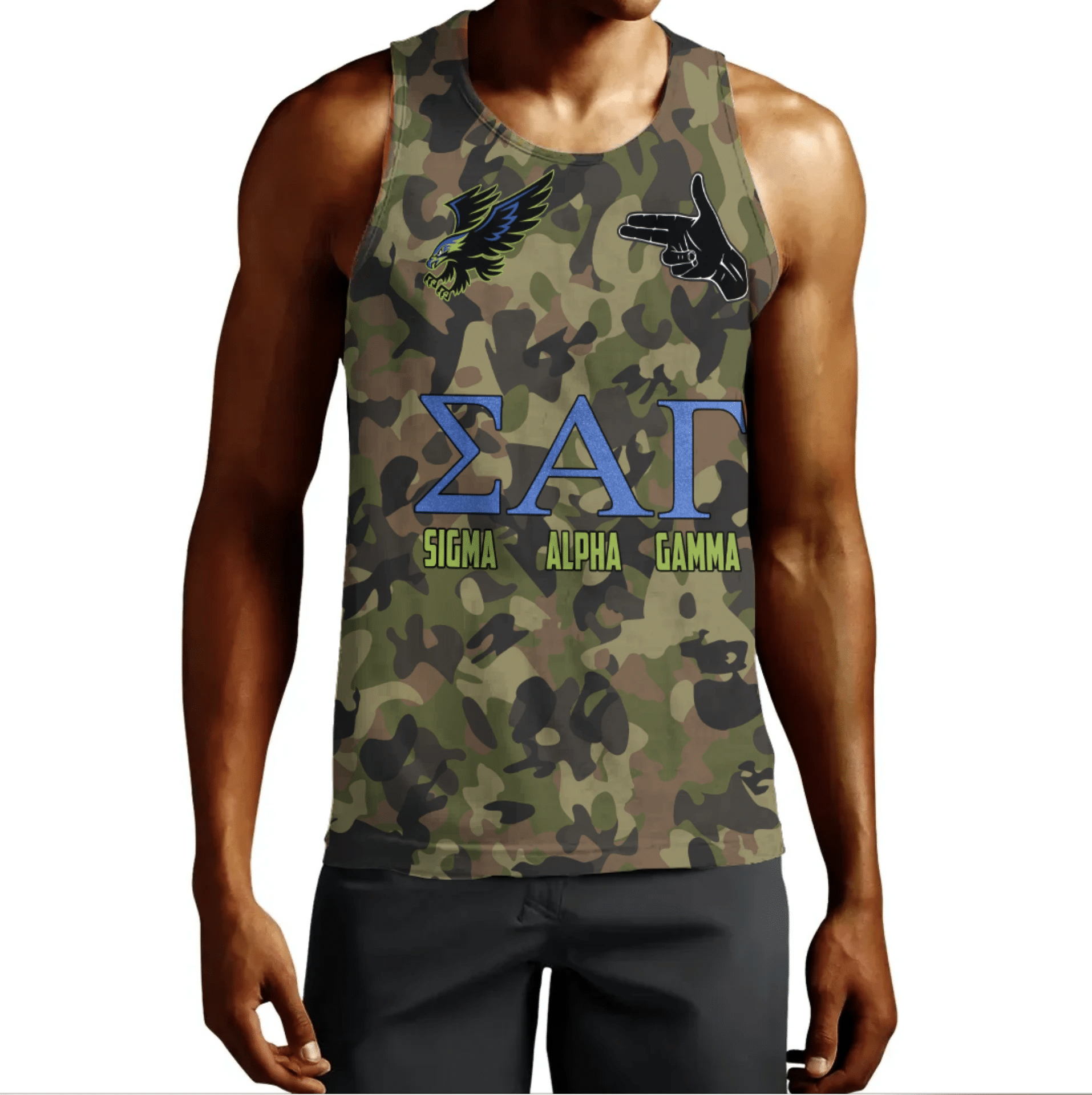 Tank Top - Sigma Alpha Gamma Camo Tank Top