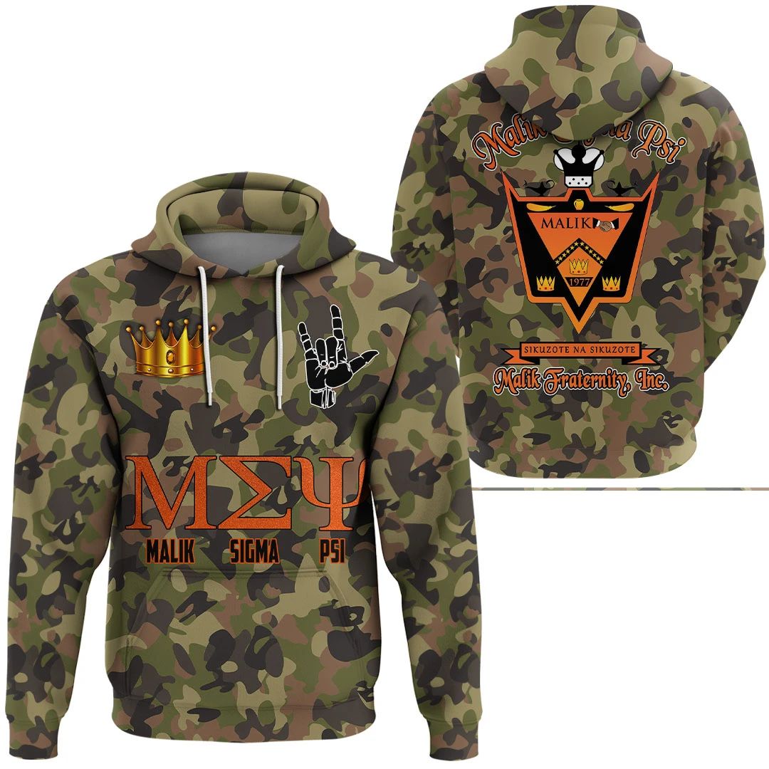 Hoodie - Malik Sigma Psi Camo Hoodie