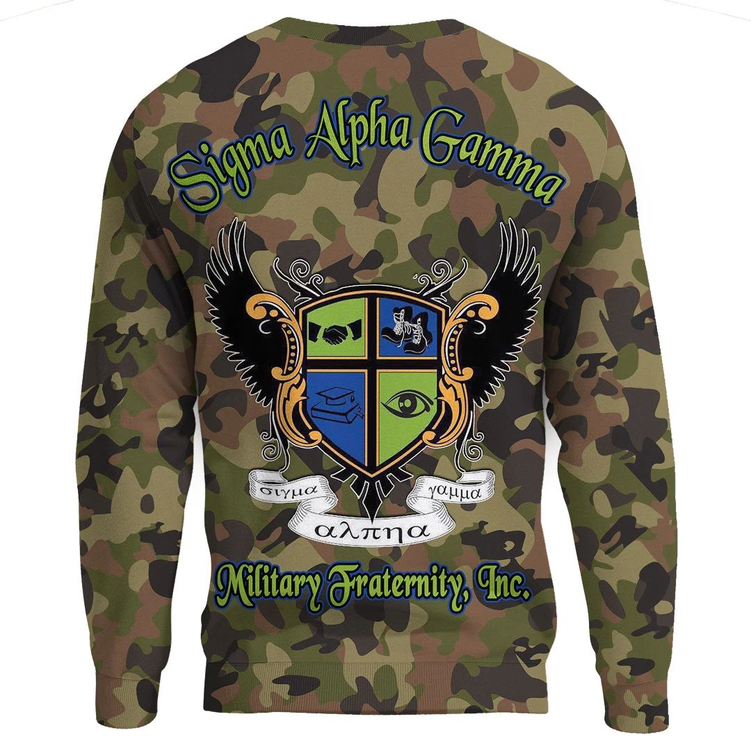 Sweatshirt - Sigma Alpha Gamma Camo Sweatshirts