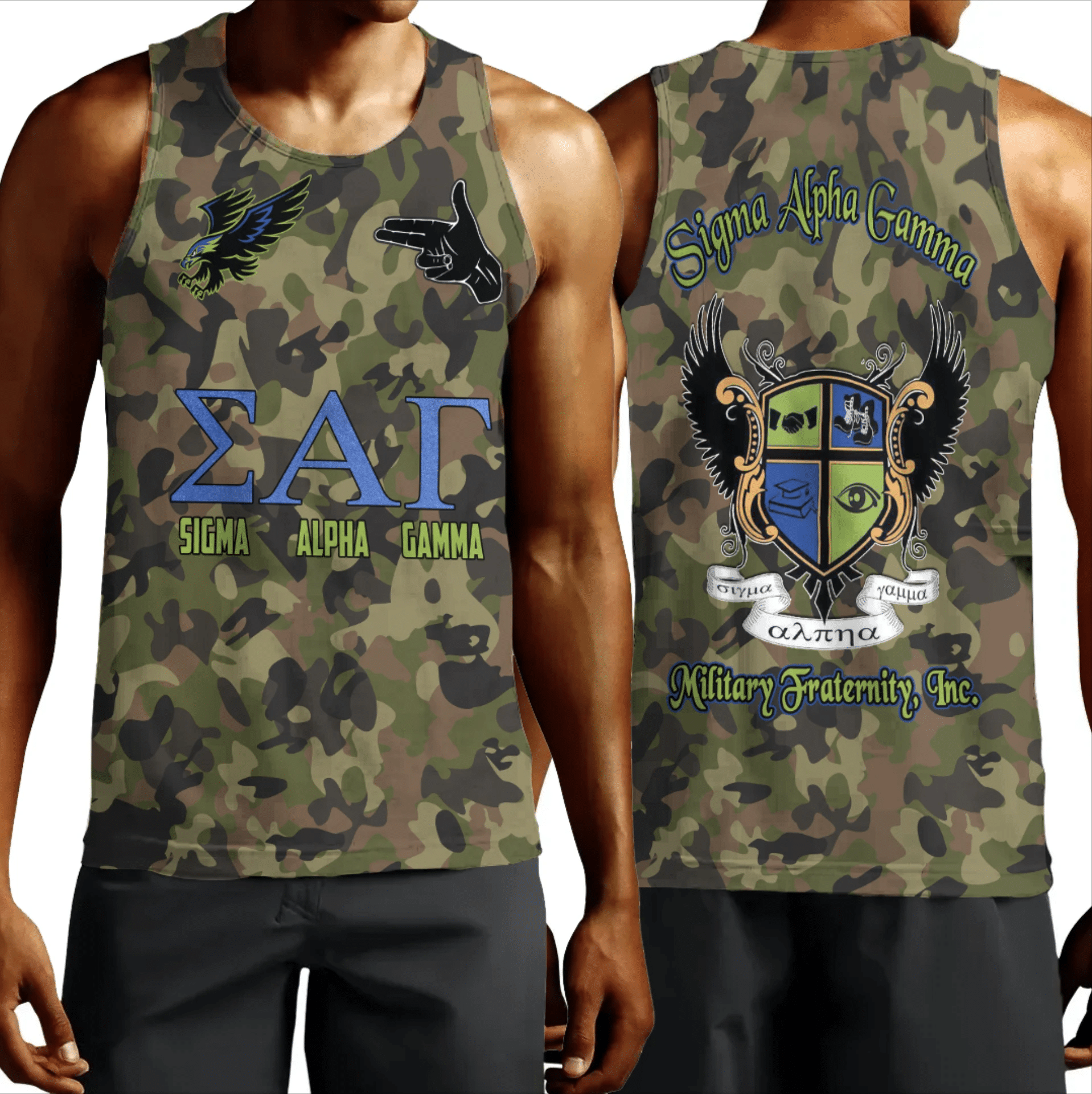 Tank Top - Sigma Alpha Gamma Camo Tank Top