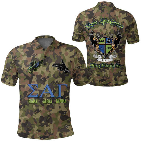 Polo - Sigma Alpha Gamma Camo Polo Shirts