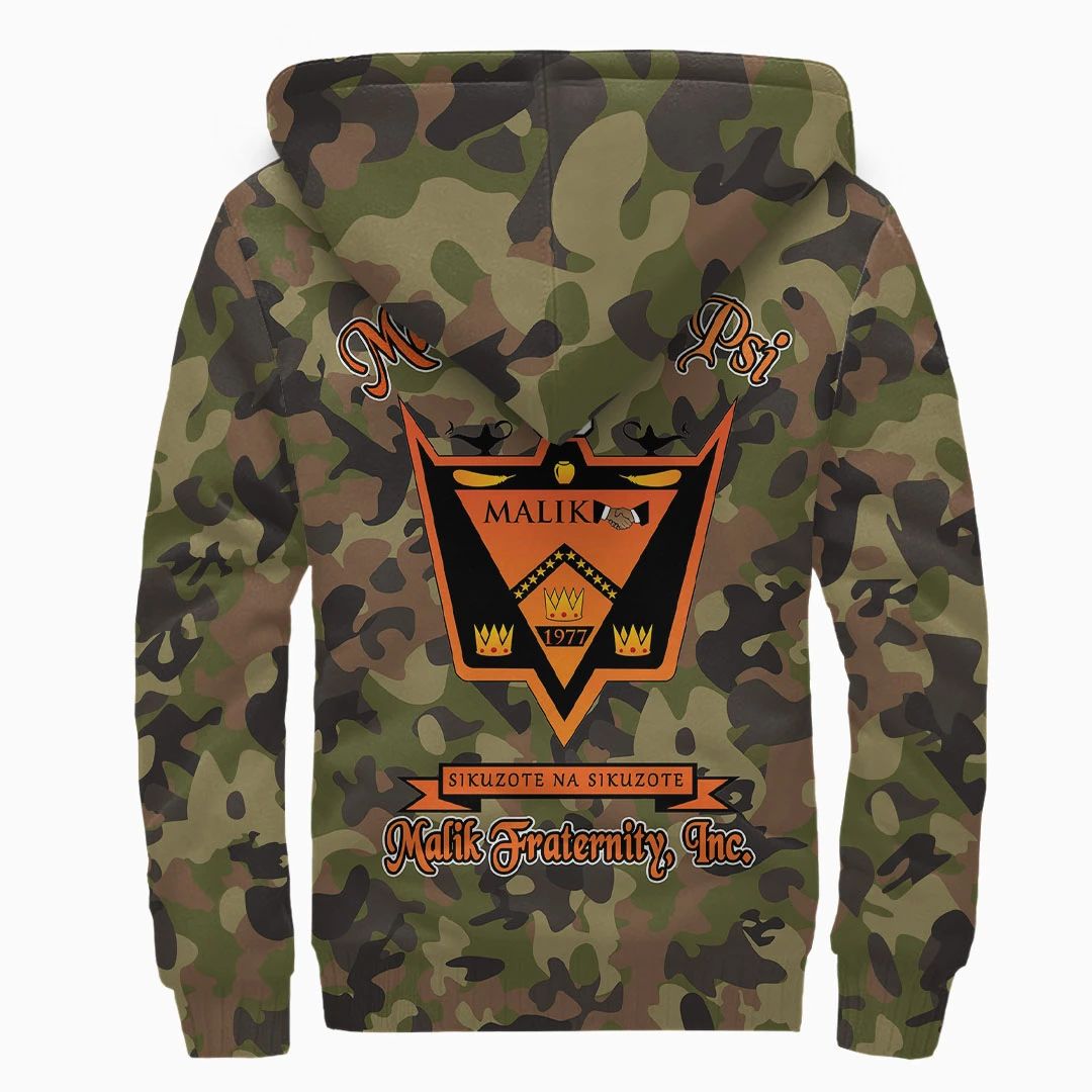 Hoodie - Malik Sigma Psi Camo Sherpa Hoodies