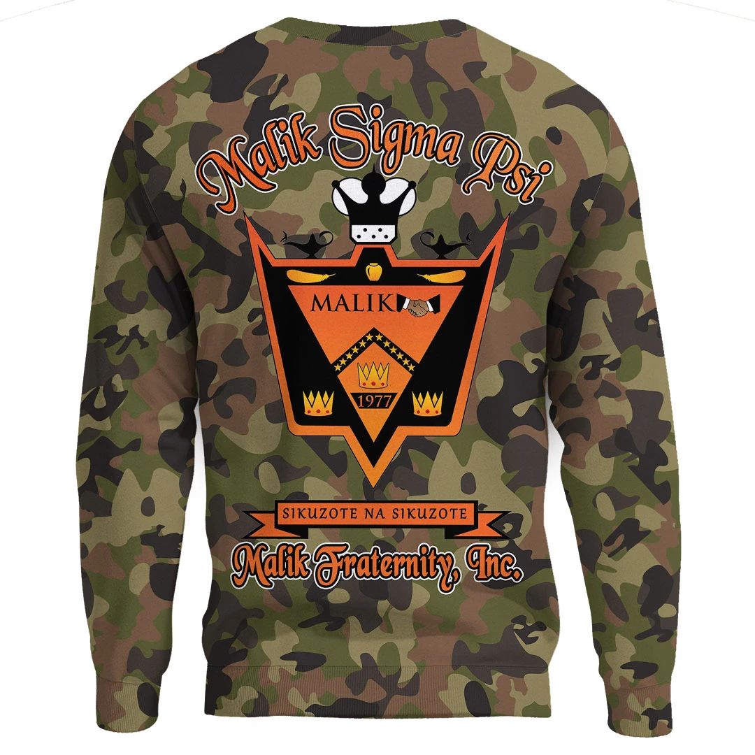 Sweatshirt - Malik Sigma Psi Camo Sweatshirts