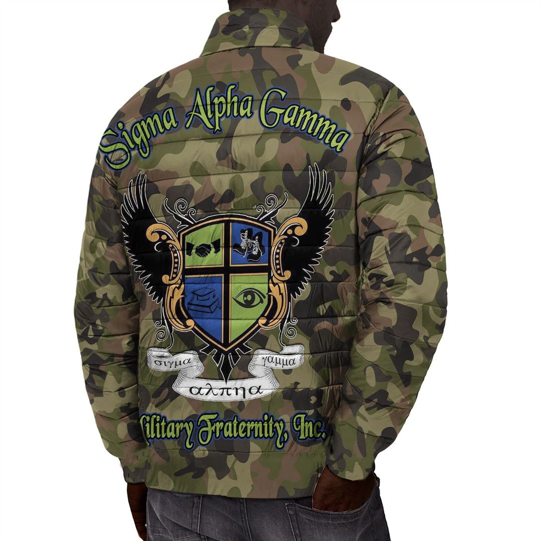 Jackets - Sigma Alpha Gamma Camo Padded Jackets A31