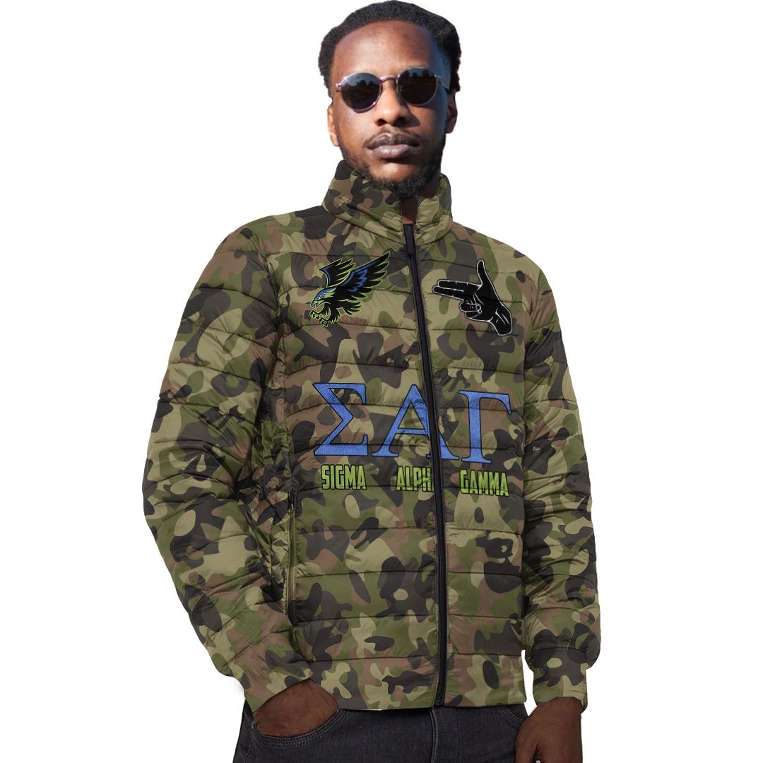 Jackets - Sigma Alpha Gamma Camo Padded Jackets A31