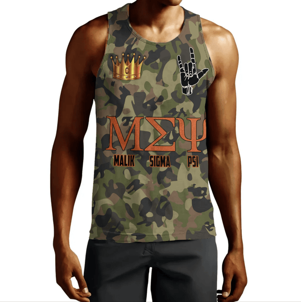 Tank Top - Malik Sigma Psi Camo Tank Top