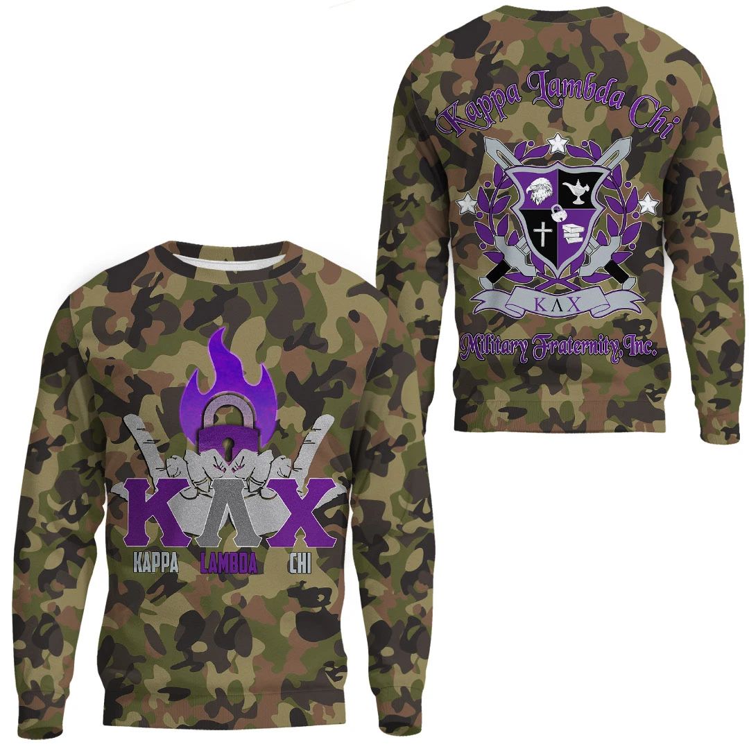 Sweatshirt - Kappa Lambda Chi Camo Sweatshirts