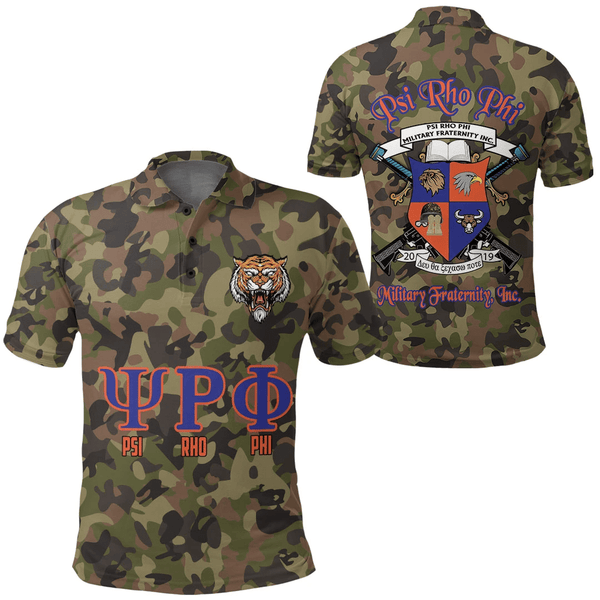 Polo - Psi Rho Phi Camo Polo Shirts