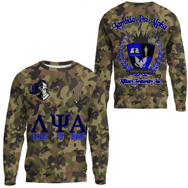 Sweatshirt - Lambda Psi Alpha Fraternity Camo Sweatshirts