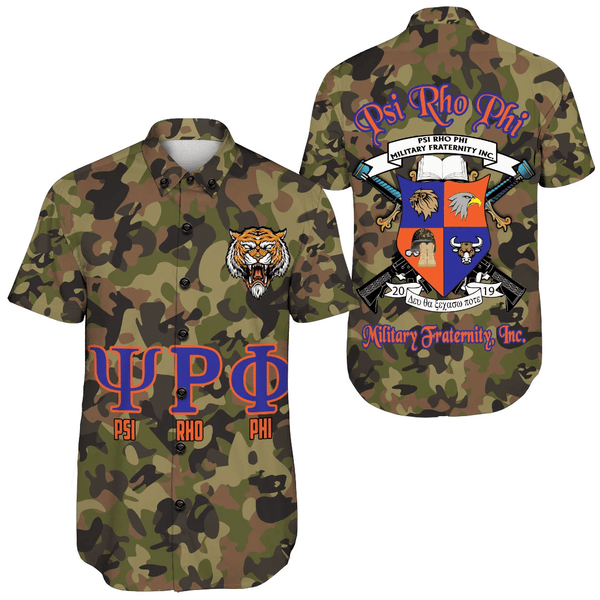 Psi Rho Phi Camo Short Sleeve Shirt A31