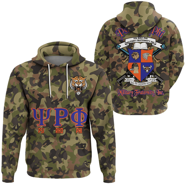 Hoodie - Psi Rho Phi Camo Hoodie