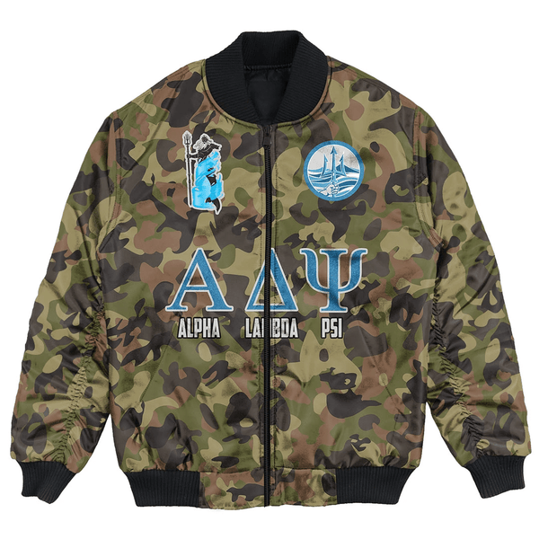 Bomber Jacket - Alpha Lambda Psi Camo Bomber Jackets