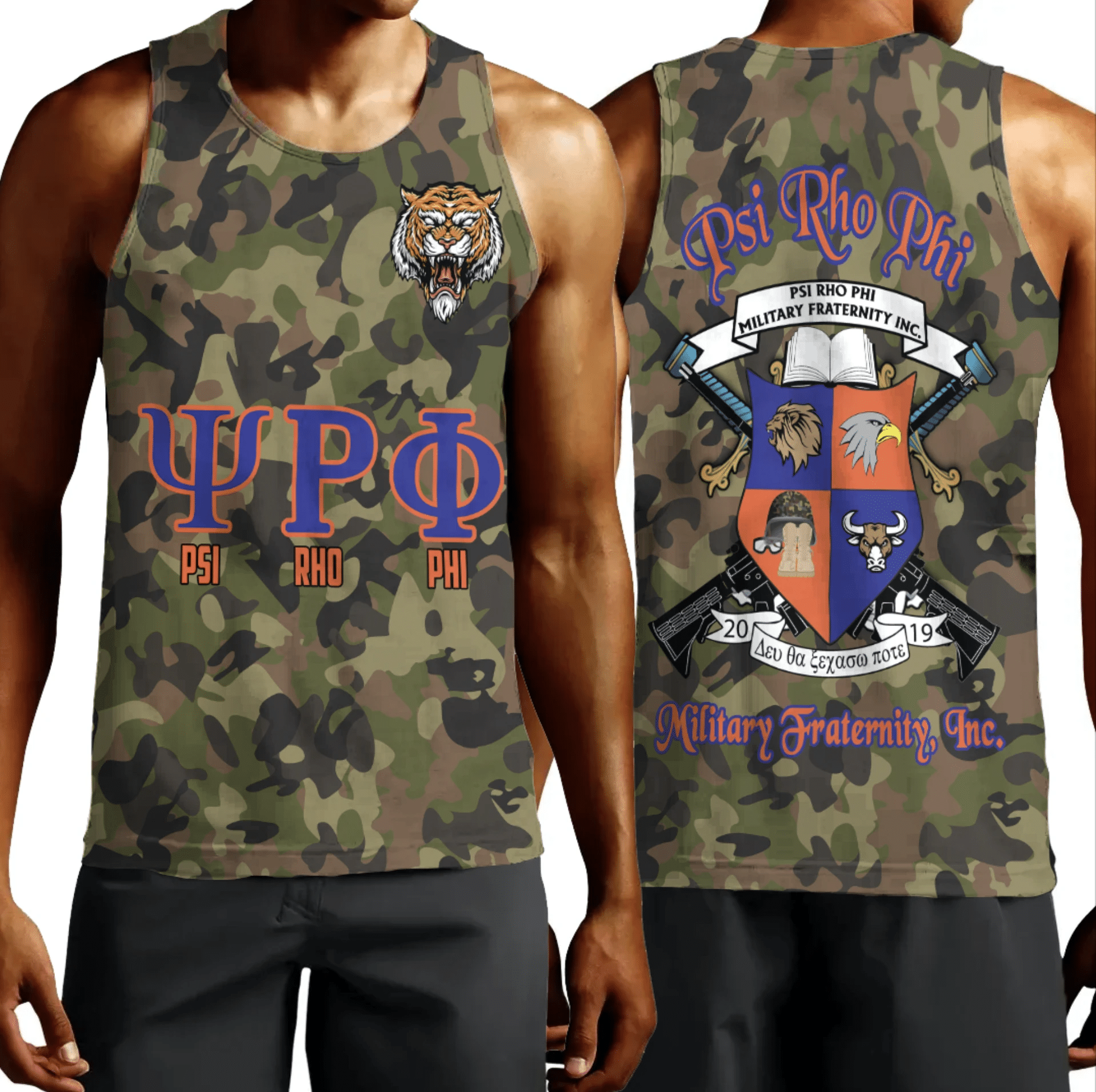 Tank Top - Psi Rho Phi Camo Tank Top