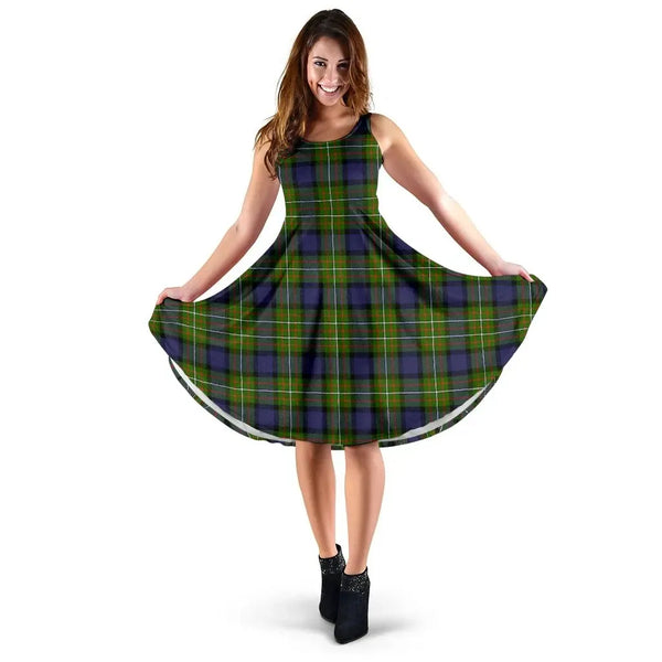 Fergusson Modern Tartan Midi Dress