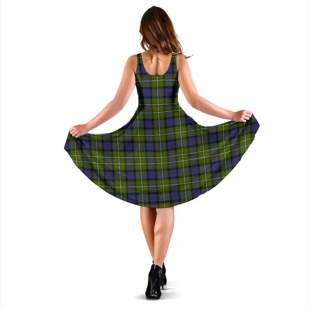 Fergusson Modern Tartan Midi Dress