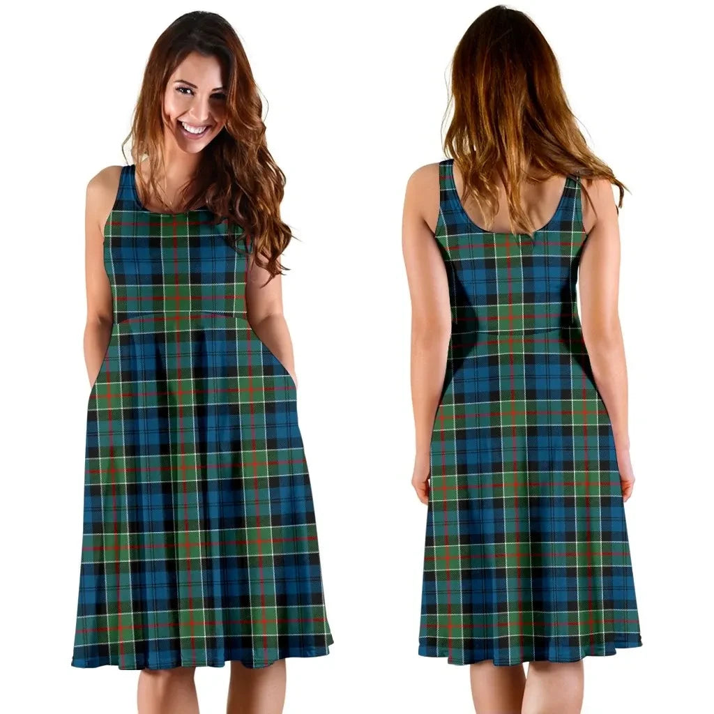 Colquhoun Ancient Tartan Midi Dress