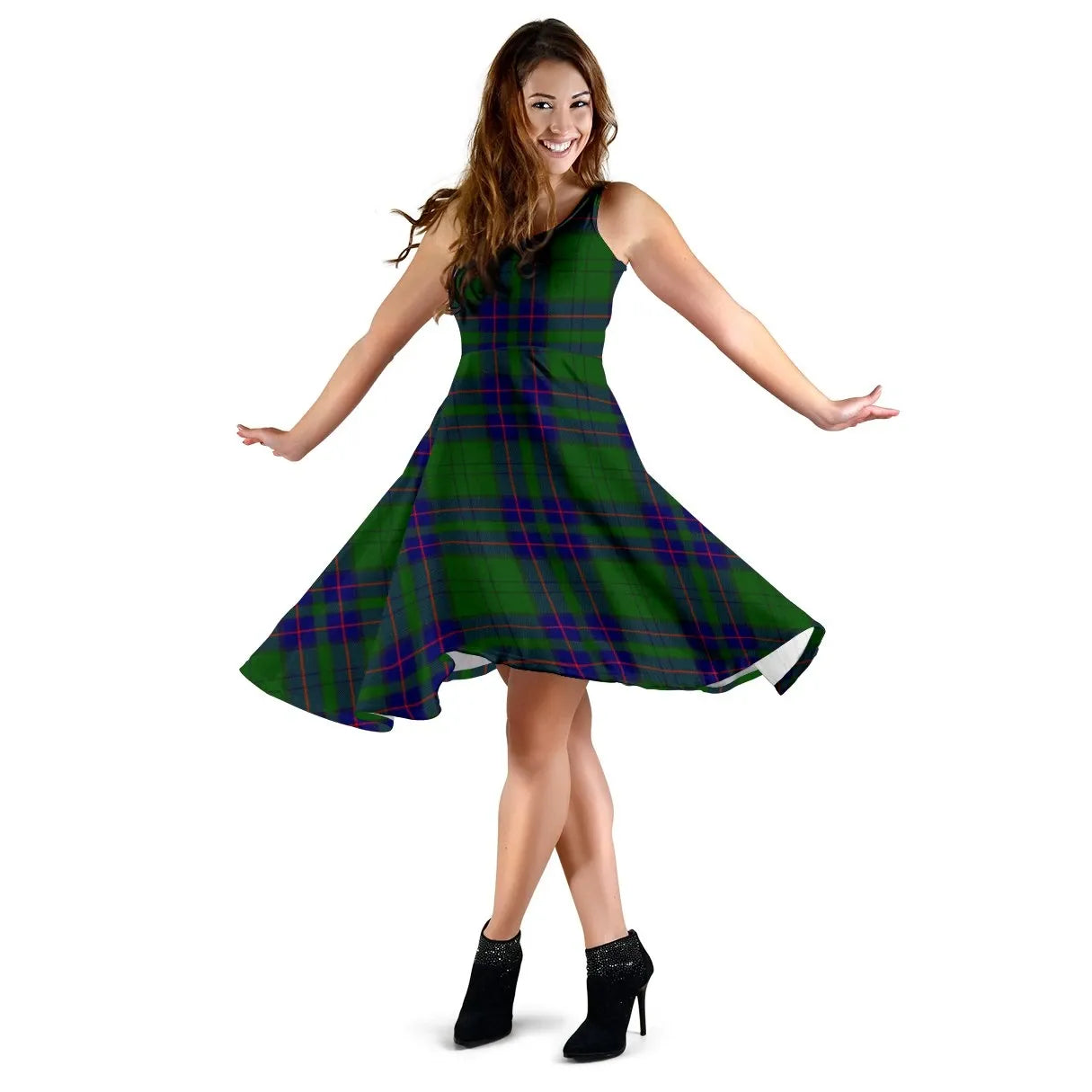 Lockhart Modern Tartan Midi Dress