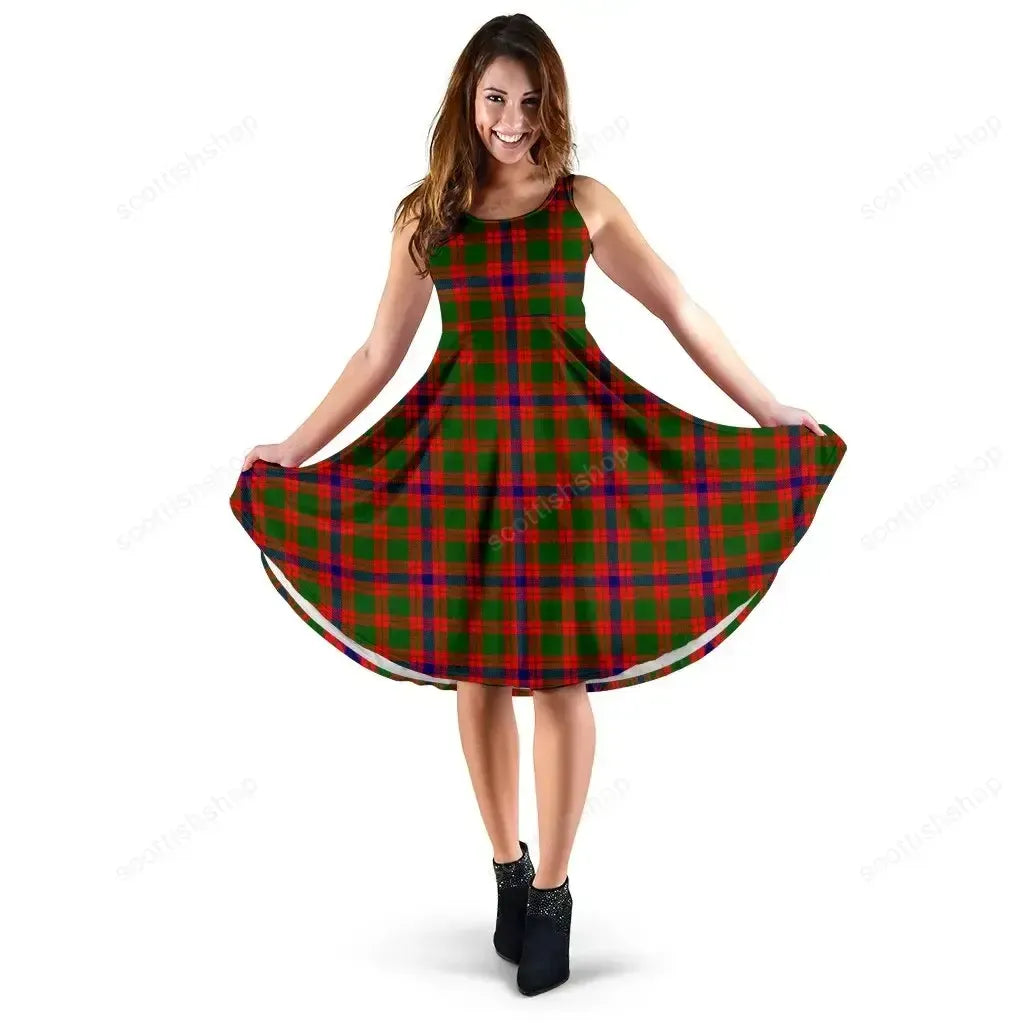 Skene Modern Tartan Midi Dress