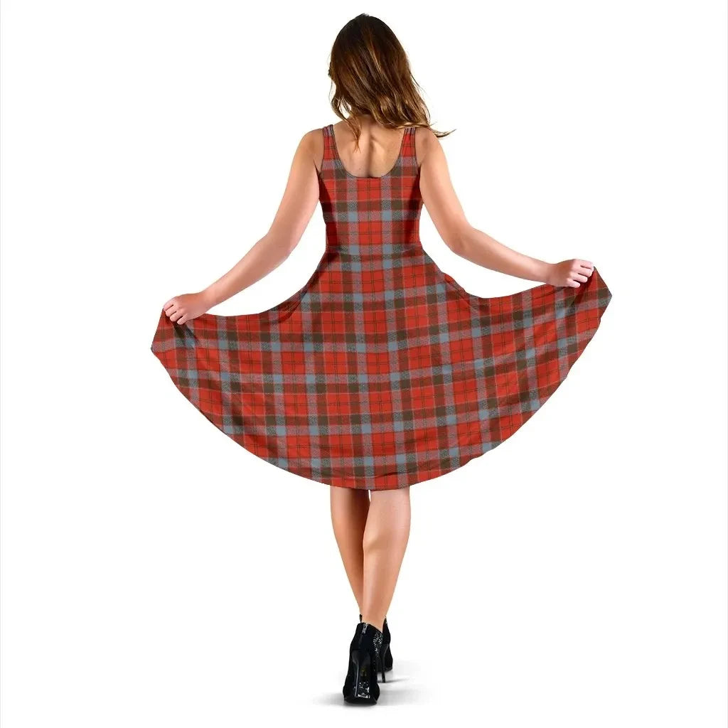 Robertson Weathered Tartan Midi Dress