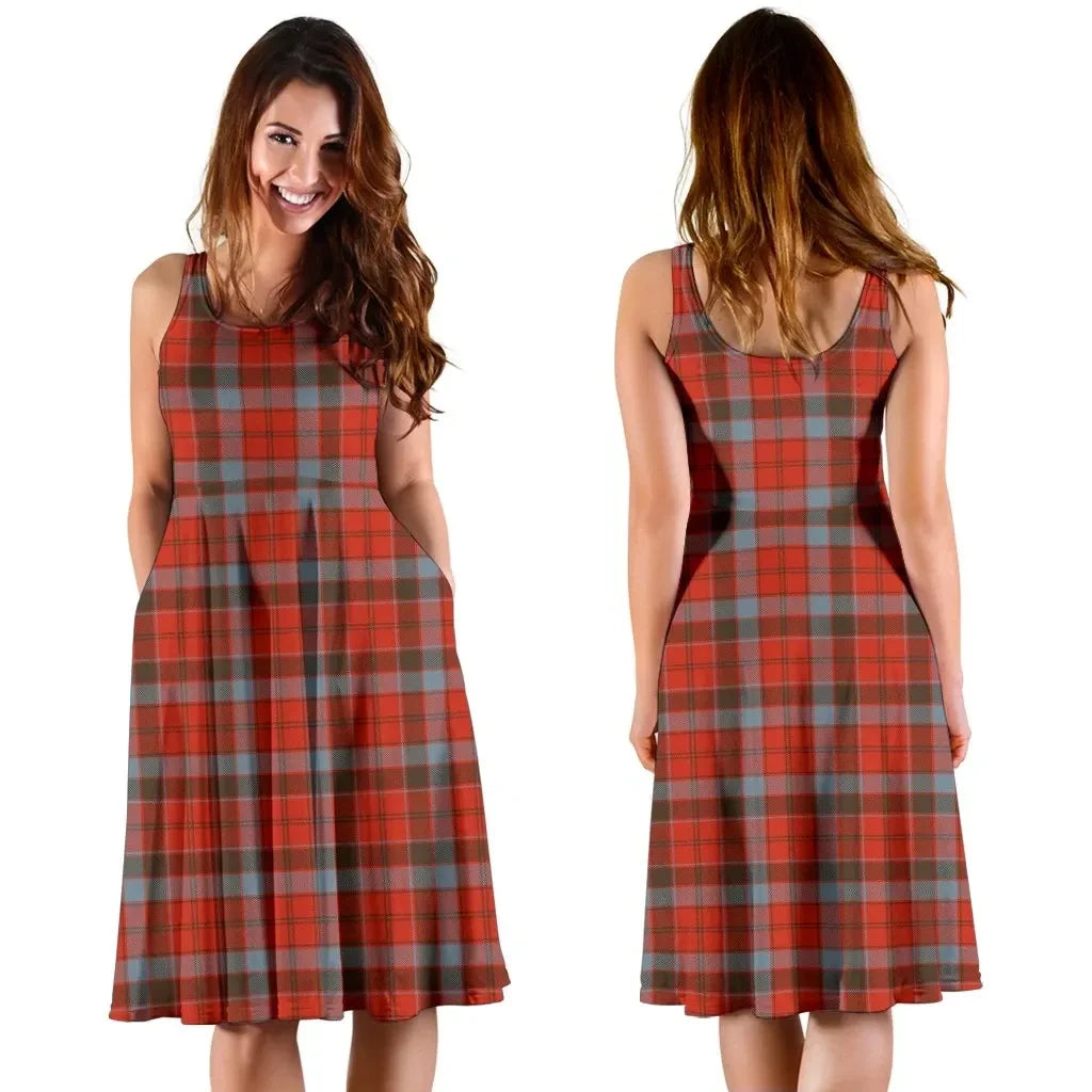 Robertson Weathered Tartan Midi Dress